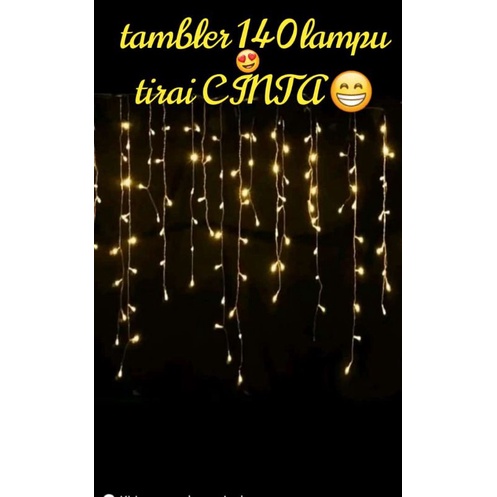 tersedia harga GROSIR 6.000 lampu tirai warna kuning