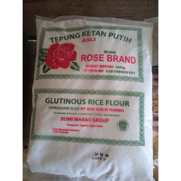 

Tepung Ketan Rose Brand 500g