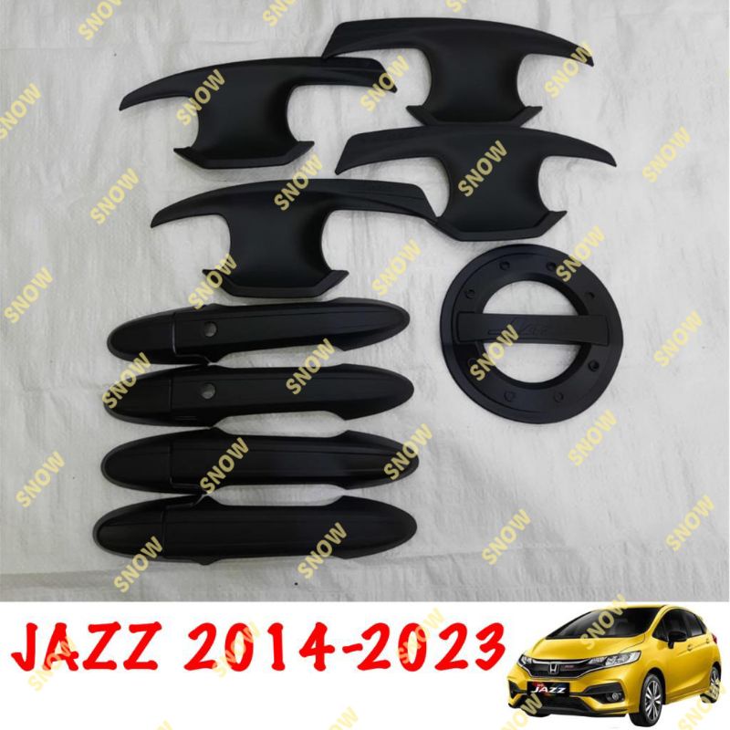 Paket Outer Handle Tank Cover Grand All New Jazz Gk5 2014 2018 2022 2023 Hitam Chrome