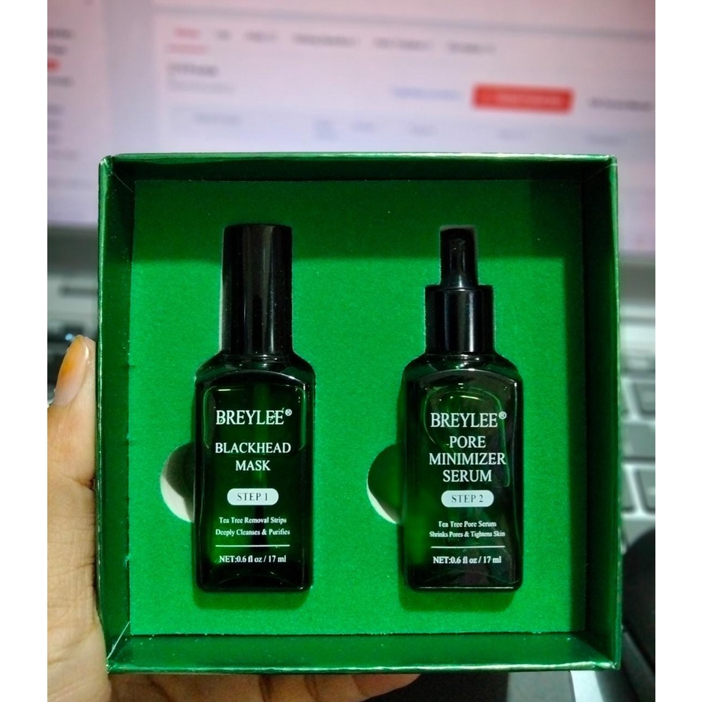 Breylee Blackhead Mask + Serum | Step 1 dan 2 | Breylee penghilang komedo