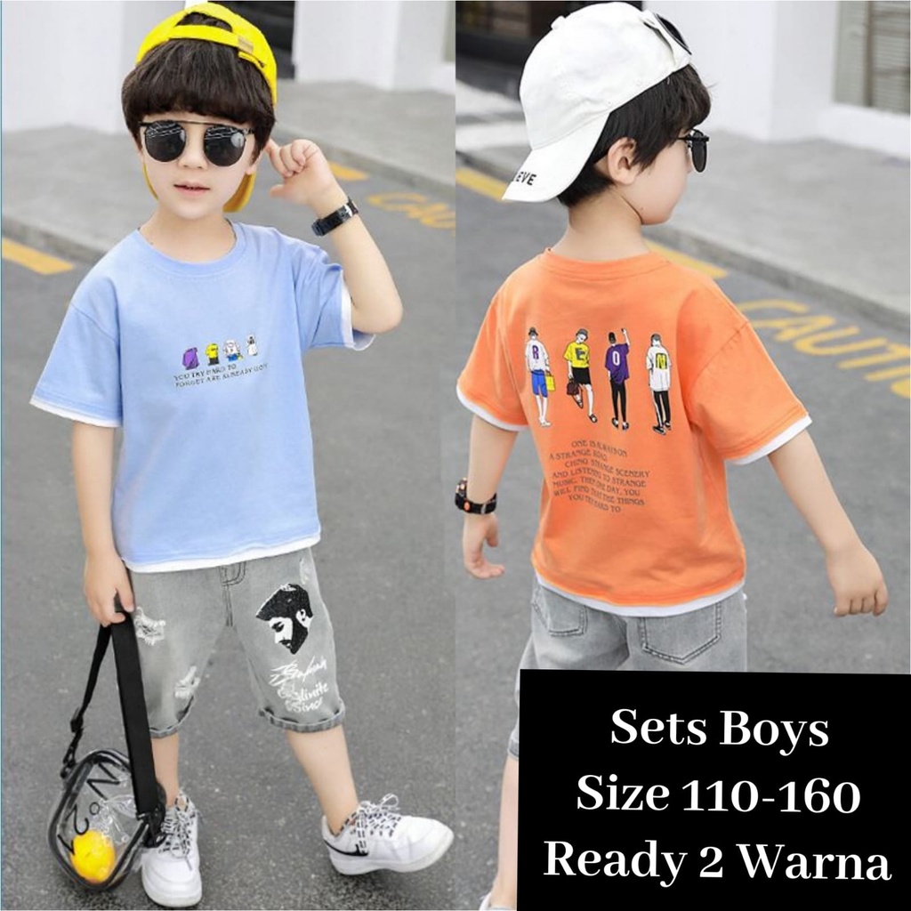 (LOLI-JKT) BOY-85 STELAN ANAK COWOK MODEL SINCE REON 2 WARNA SIZE 110-160