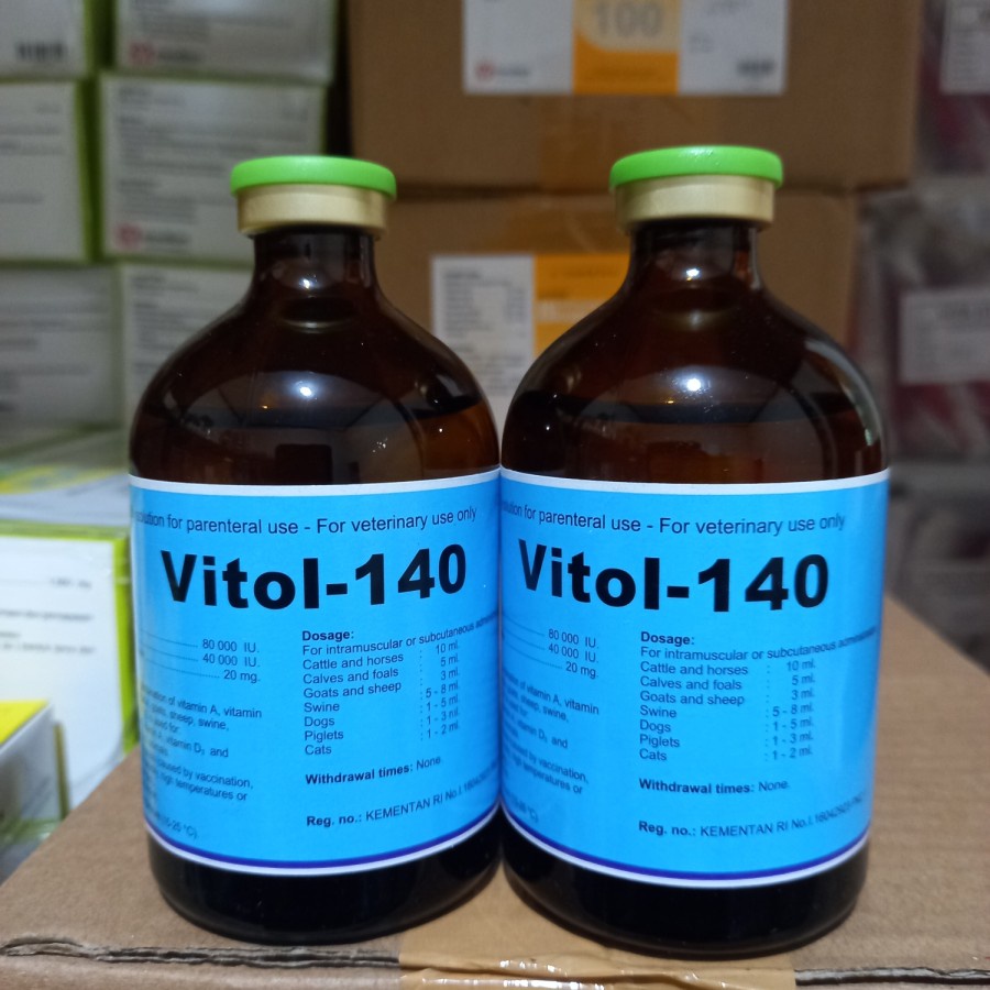 Vitol 140 100ml ASLI VITAMIN HEWAN TERNAK