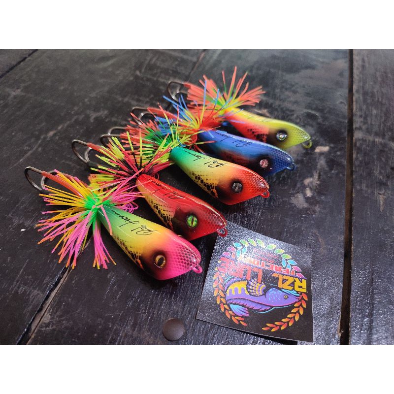 JUMP FROG GEOL RETEL 6CM RZL LURE I UMPAN CASTING IKAN GABUS DAN TOMAN HARUAN