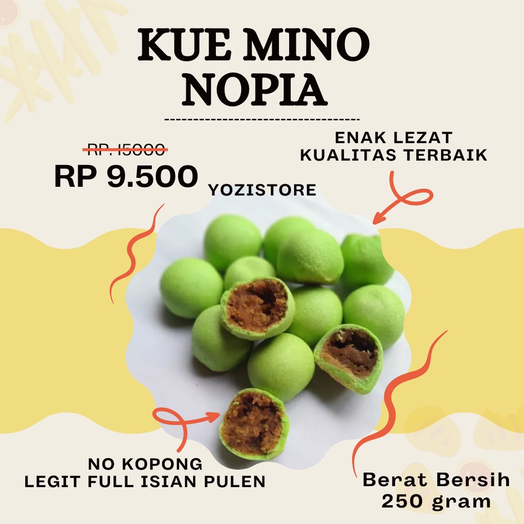 

Mino Nopia Banyumas Super Legit Paling Enak Dan Lezat Full Isian No Kopong - Snack Jajanan Kue Kering Lebaran Mino Oleh Oleh Khas Banyumas Aneka Rasa Original Gula Jawa Pandan Cokelat Durian