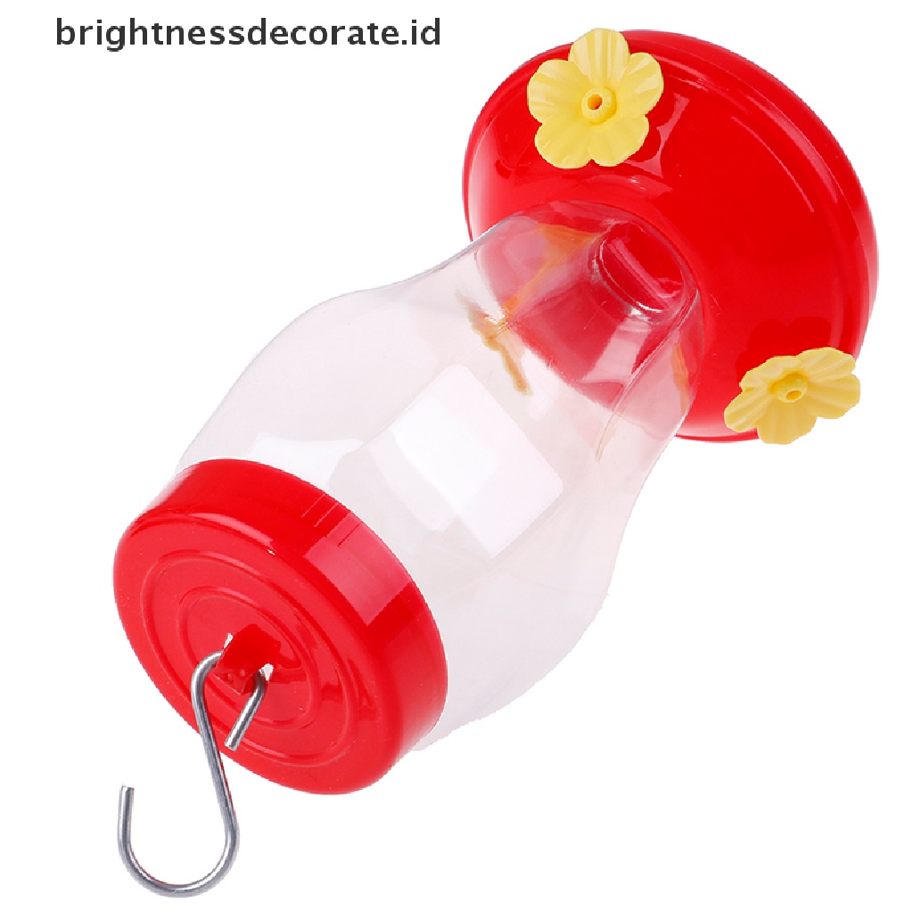 [Birth] Botol hummingbird Pakan Sawah Kebun outdoor Bunga Plastik Kait Besi [ID]