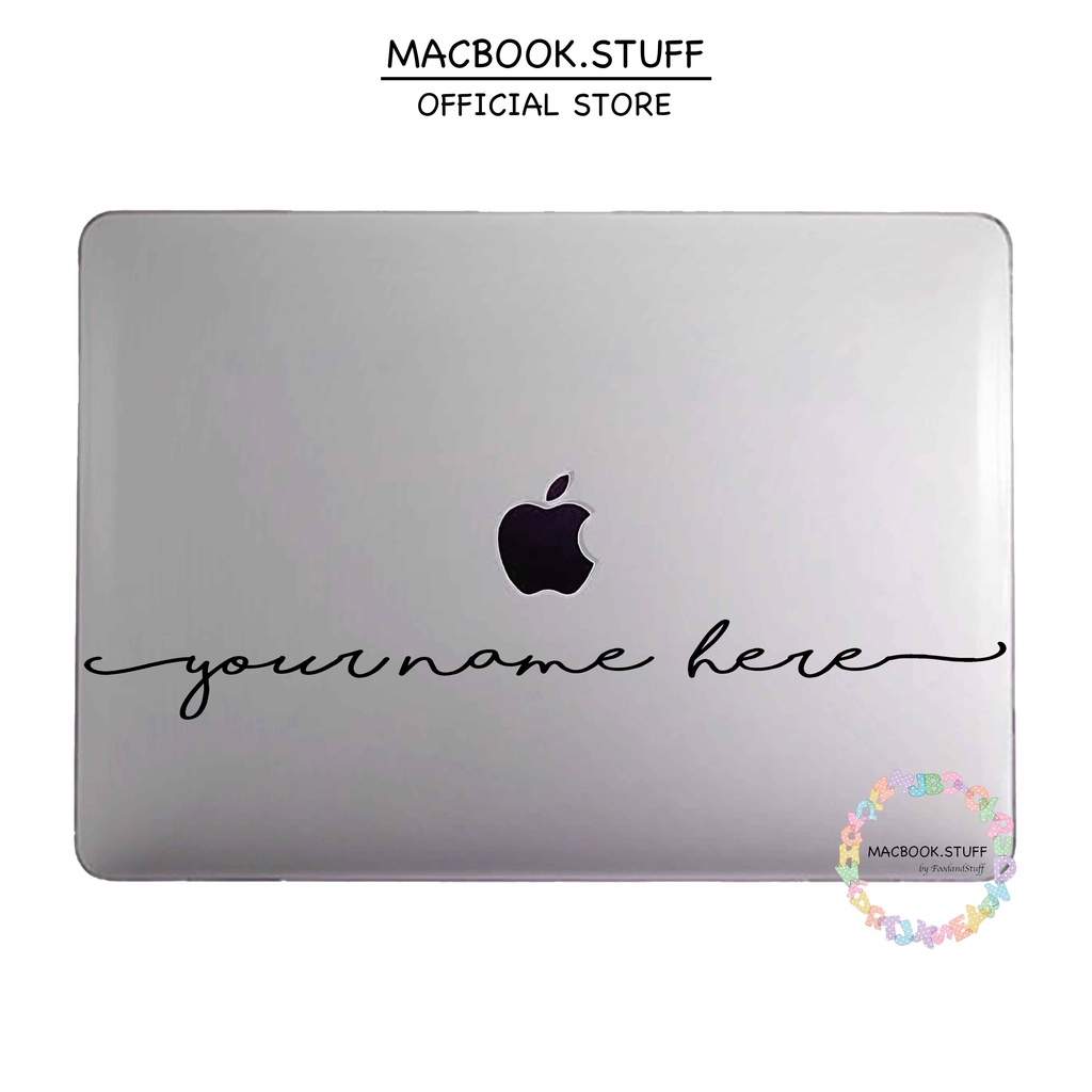 CUSTOM TRANS LONGNAME NAMA MACBOOK Case Clear TRANSPARAN Bening NEW AIR PRO RETINA 11 12 13 14 15 16 INCH NON /  WITH CD ROOM / TOUCHBAR / TOUCH ID / M1 2020 2021 2022