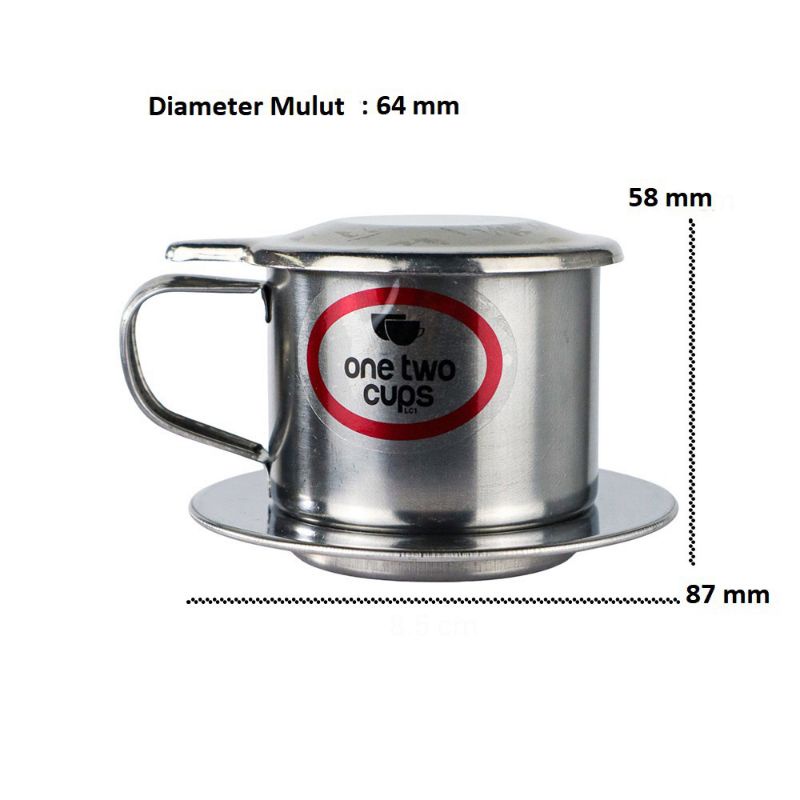 Filter Saring Kopi Vietnamese Coffee Drip Pot 50 ml - LC1 - Silver