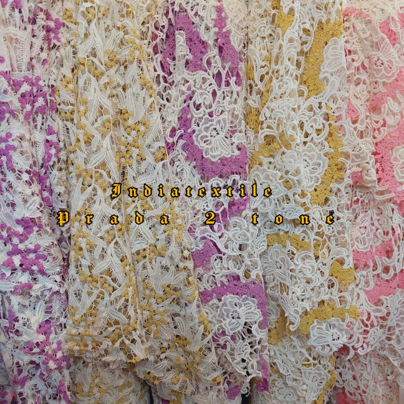 KAIN/BROKAT OKKI ( PRADA) GRESS SERIAN WARNA CANTIK CANTIK /HARGA PERSETENGAH METER
