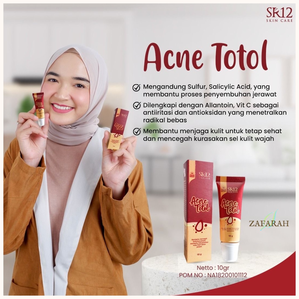 Obat Totol Jerawat Dan Penghilang Bekas Jerawat / Acne Totol SR12 / Acne Treatment Penghilang Jerawat Dan Bekasnya 10Gr