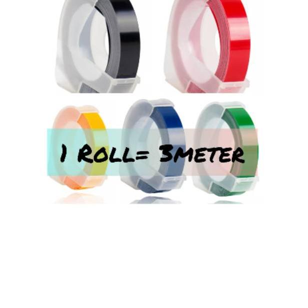 

[COD G869] Refill Tape label maker 3D embossing 9mm (untuk Dymo,Motex,Cidy) merk CIDY 76