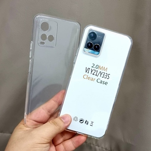 TEBAL! Softcase SIMPLE Bening TPU VIVO Y21 Y21s Y21A Y21T Y20 Y20i Y20s Y20sG Y33T Y33s Y30 Y30i Y50 S1 Z1 PRO Silicone Clear Heavy Case Soft Thick HD Casing Glossy Murah Tapi Bagus CAMERA Putih Transparant Transparent Kondom Karet Plastik 4G 5G A S T i G