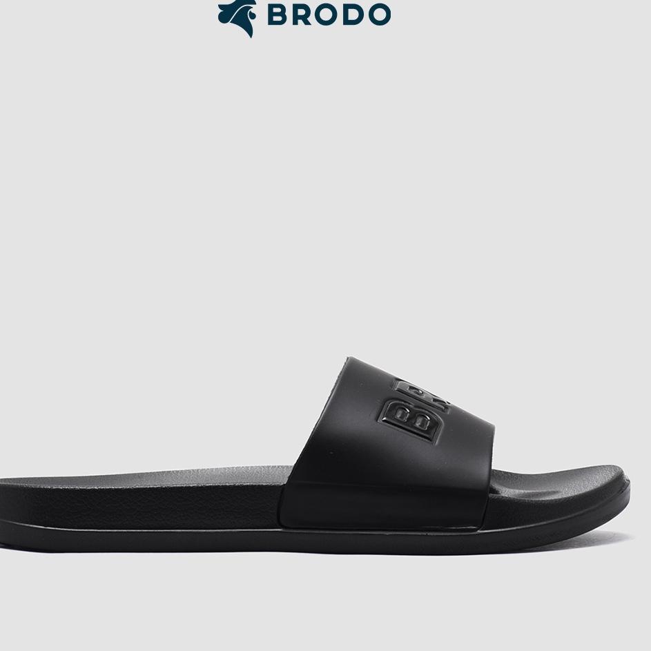 Jual Direkomendasikan T T F Brodo Sandal Broslides Bro Do Full Black Shopee Indonesia