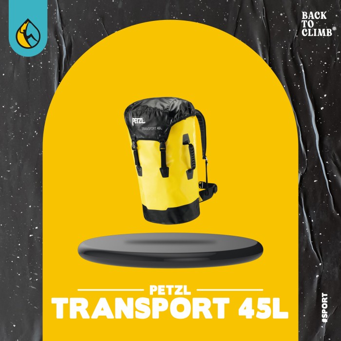 <<<<<] Tas Petzl Transport 45L Climbing safety bag Industry