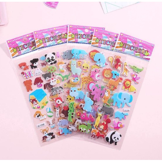 

Stiker Anak 3D Sticker Karakter Timbul Tempel Motif Kartun Lucu