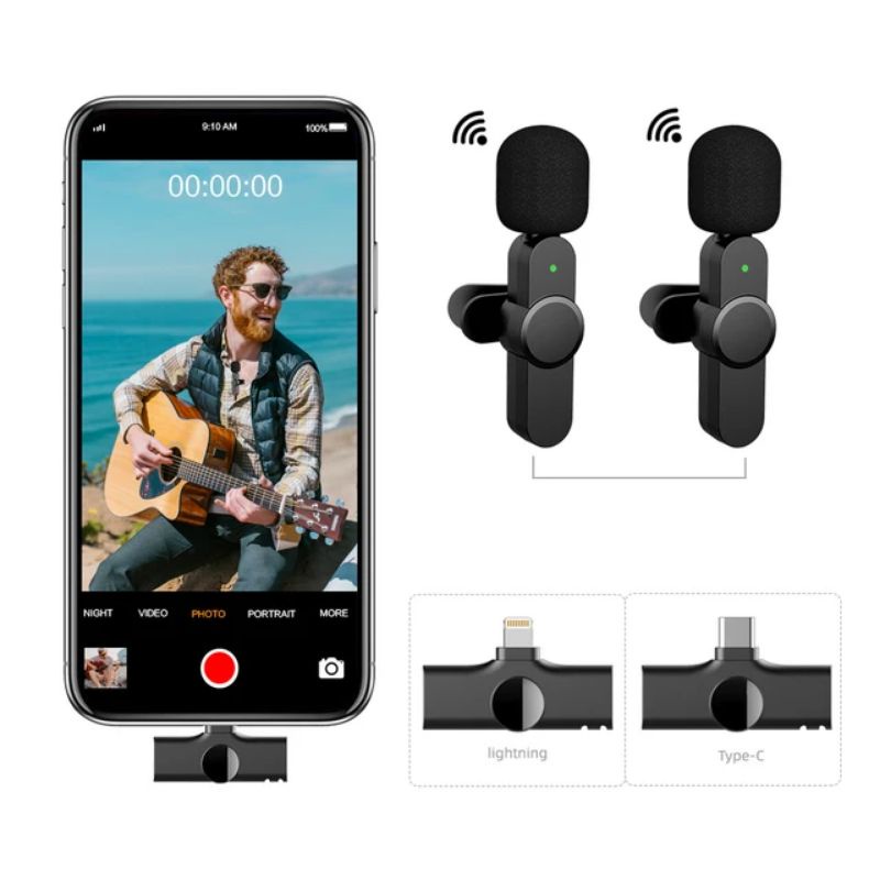 WIRELESS MIC CLIP ON live streaming