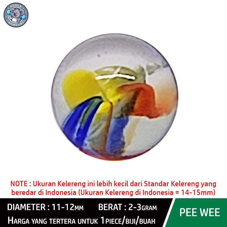 PEE WEE Kelereng Gundu Cat Eyes Type 34 Marble Balap Mata Kucing
