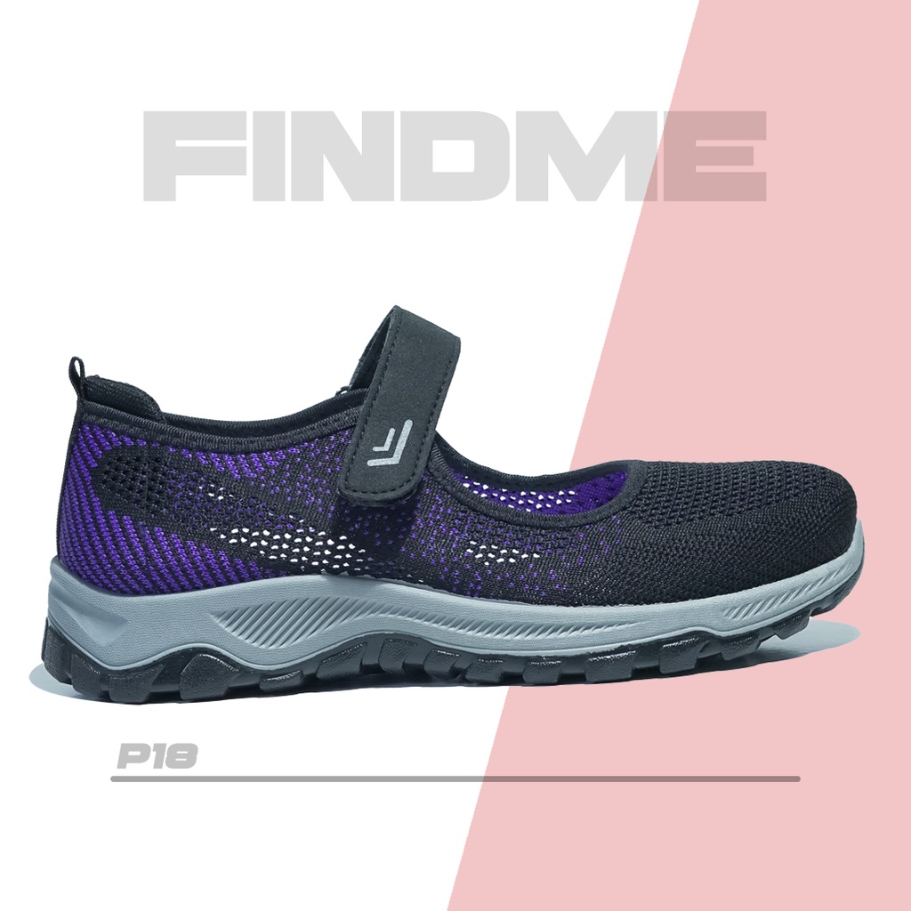 SEPATU SNEAKERS WANITA DESIGN SLINGCROSS BAHAN SOFT FLYKNIT CANTIK CASUAL IMPORT P18 ESTHER