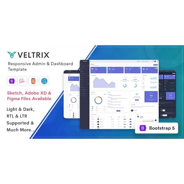 Template Admin Veltrix Admin & Dashboard Template