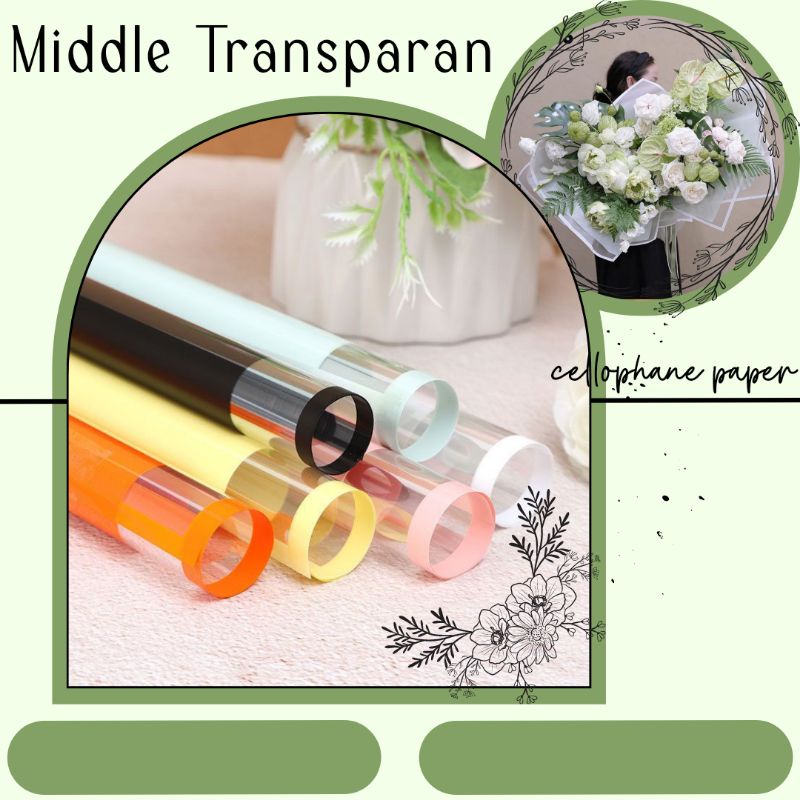 

Kertas Bunga Middle Transparan Kertas Buket Bunga Wrapping Paper (58×58) — K19