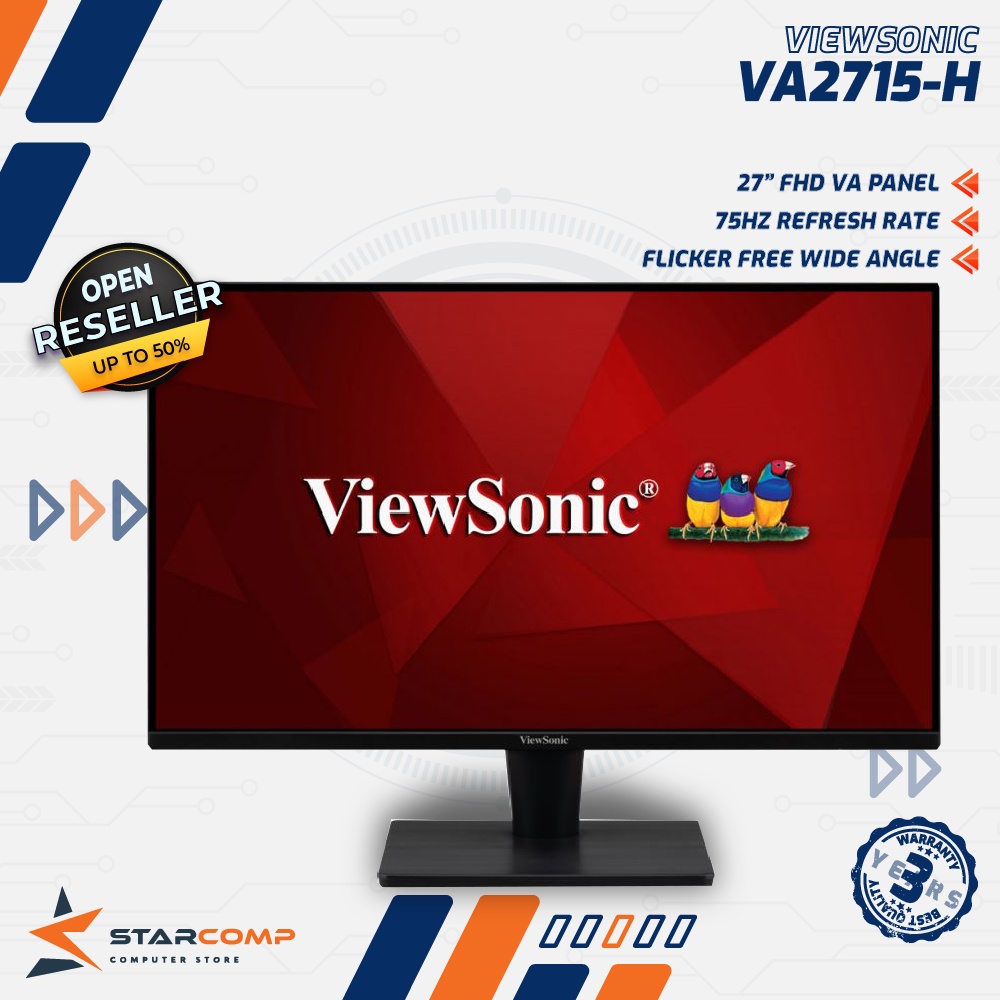 Viewsonic VA2715-H 75hz Monitor LED FHD FeeSync HDMI VGA VA 2715 H