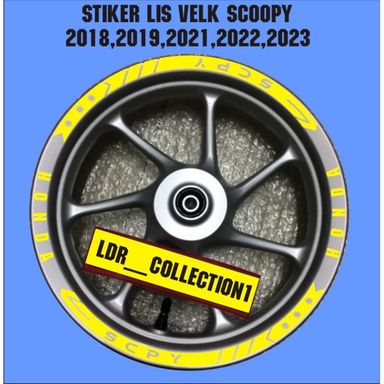 sticker cutting stiker variasi lis velk scpy honda scoopy