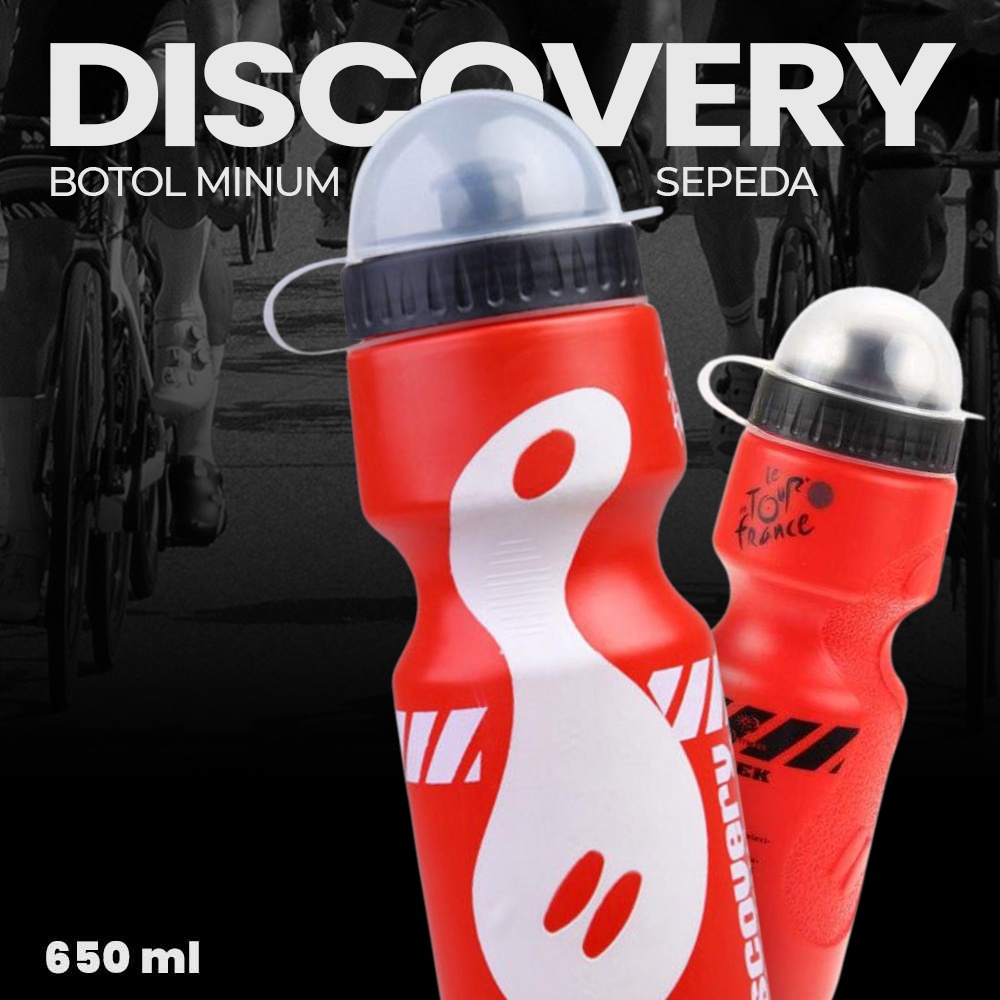 Discovery Botol Minum Sepeda 650ml - 3026 - Red
