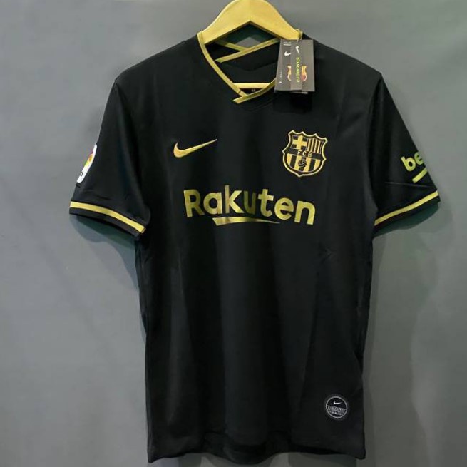 BISA COD Jersey Barcelona Away 2020/2021 NEW Black HITAM Barca Away grade ori official