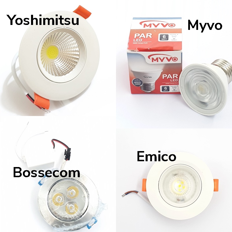 Lampu Downlight LED Putih atau Kuning / Lampu LED/ Downlight / LED Par