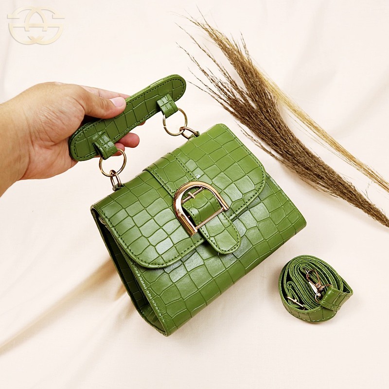 Akaci Tas Selempang Wanita Croco Micro Vintage 02-6724 Fashion Slingbag Terbaru Grosir Murah Import Korea THR