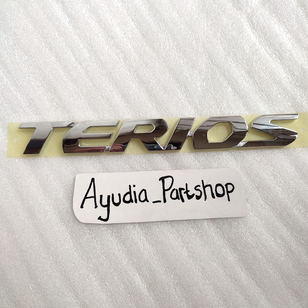 Emblem logo tulisan terios untuk all new terios original