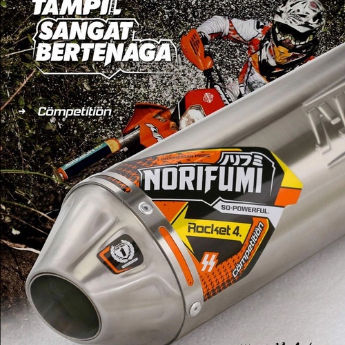 Knalpot NORIFUMI Rocket 4 Kompetisi KLX/CRF