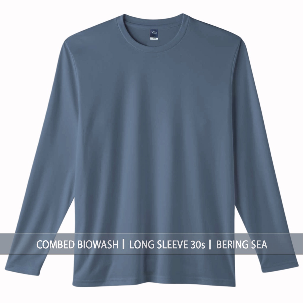 Jual LENGAN PANJANG | COTTON KENARI | BERING SEA [ COMBED BIOWASH ...