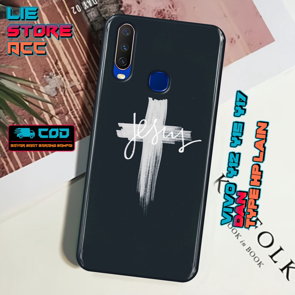 Case Vivo Vivo Y12/Y17/Y15 Terbaru (3DK05)Fashion Casing Salib Silikon Kesing Casing Sarung Hp Cover