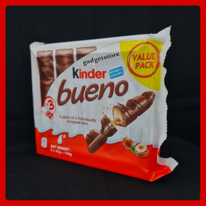 

Kinder Bueno Value Pack isi 129 gram