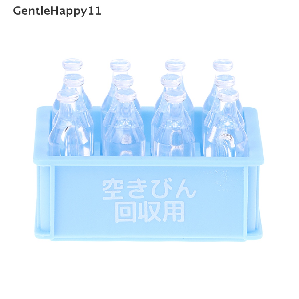 Gentlehappy 1Set 1: 12rumah Boneka Miniatur Minuman Botol Minum Soda Dengan Model Kotak Penyimpanan Rumah Boneka Dekorasi Pemandangan Hidup Mainan id