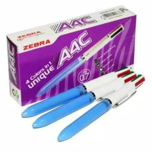 

Pulpen 4 warna Zebra A4C pen multi color / Lusin