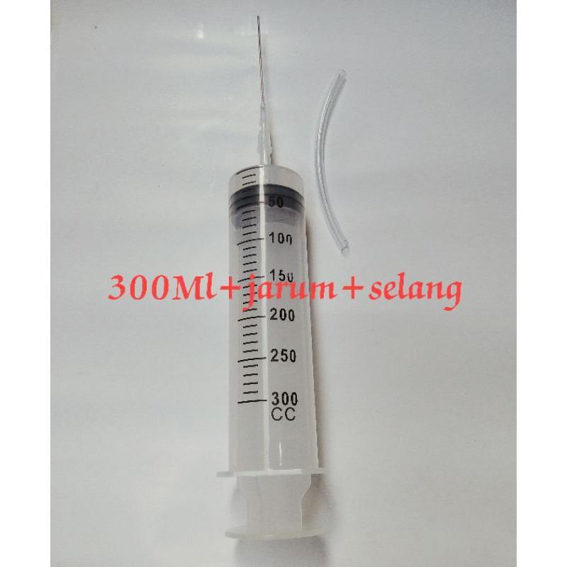 Suntikan jumbo Suntikan besar 300ml penakar hidroponik spuit Syringe selang jarum Suntikan BESAR 200 ML 300 CC