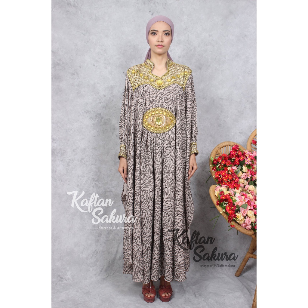 GAMIS CLEOPATRA DENGAN PAYET SUPER MEWAH STYLE GAMIS WANITAY TURKEY TERBARU