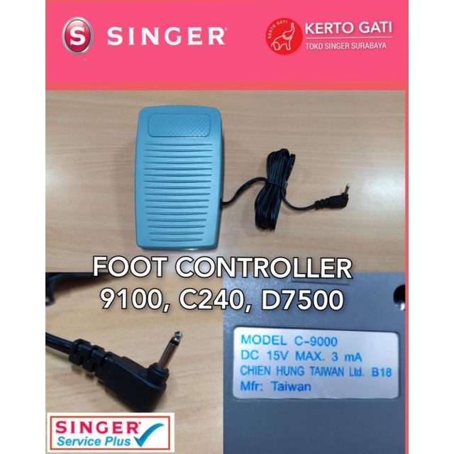 MESIN JAHIT SINGER 9100, C240 - FOOT CONTROL - PEDAL