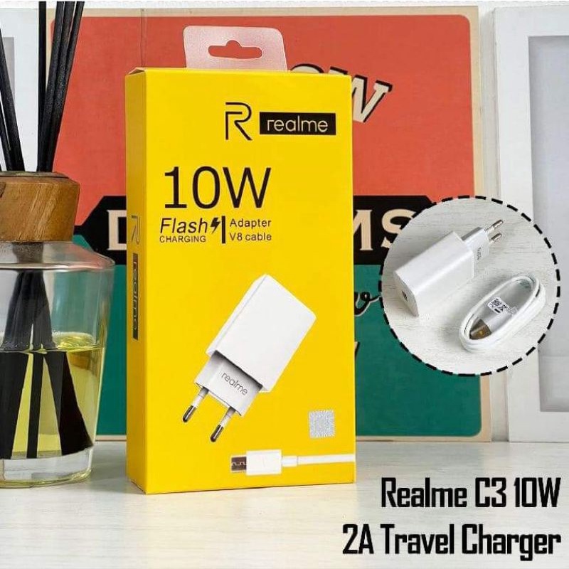 CHARGER REALME 10W ORIGINAL KN  - MICRO USB