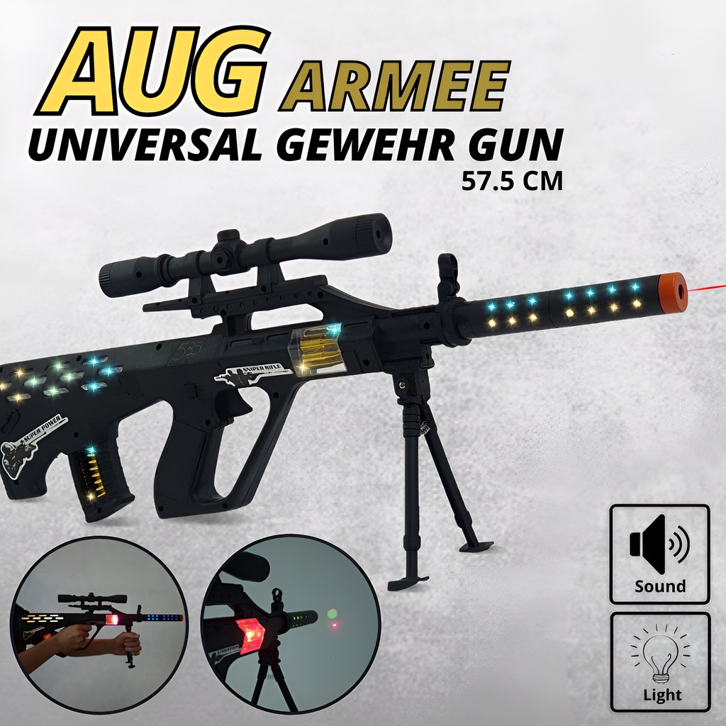 Aug Armee | Mainan Tembak Tembakan PUBG | Hadiah Ulang Tahun Anak Cowok | Mainan Anak Laki Laki 3-4-5-6 Tahun