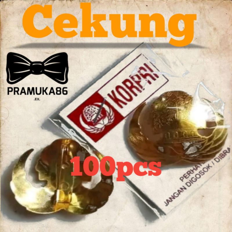 (100pcs) Pin Lencana Emblem Bros Korpri Cekung Murah