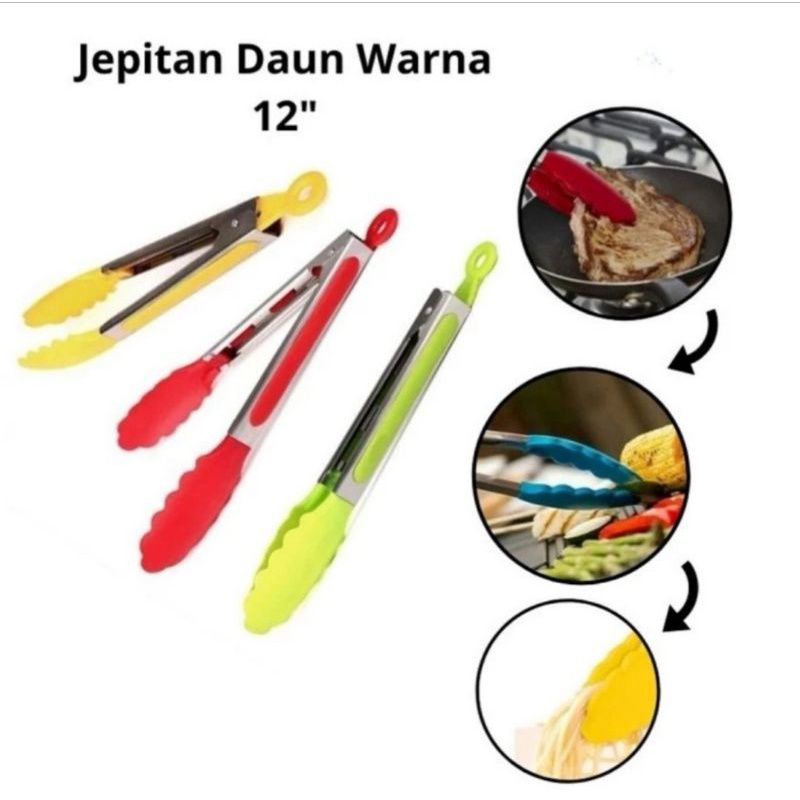 Penjepit Makanan / Capitan Gorengan Kue / jepitan tahan panas  /jepitan warna