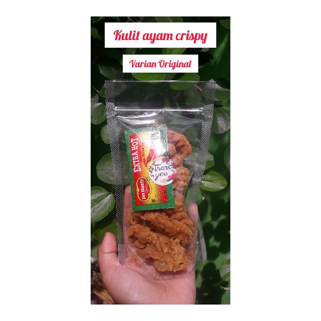

kulit ayam crispy original standing pouch 10×17,6×0,10