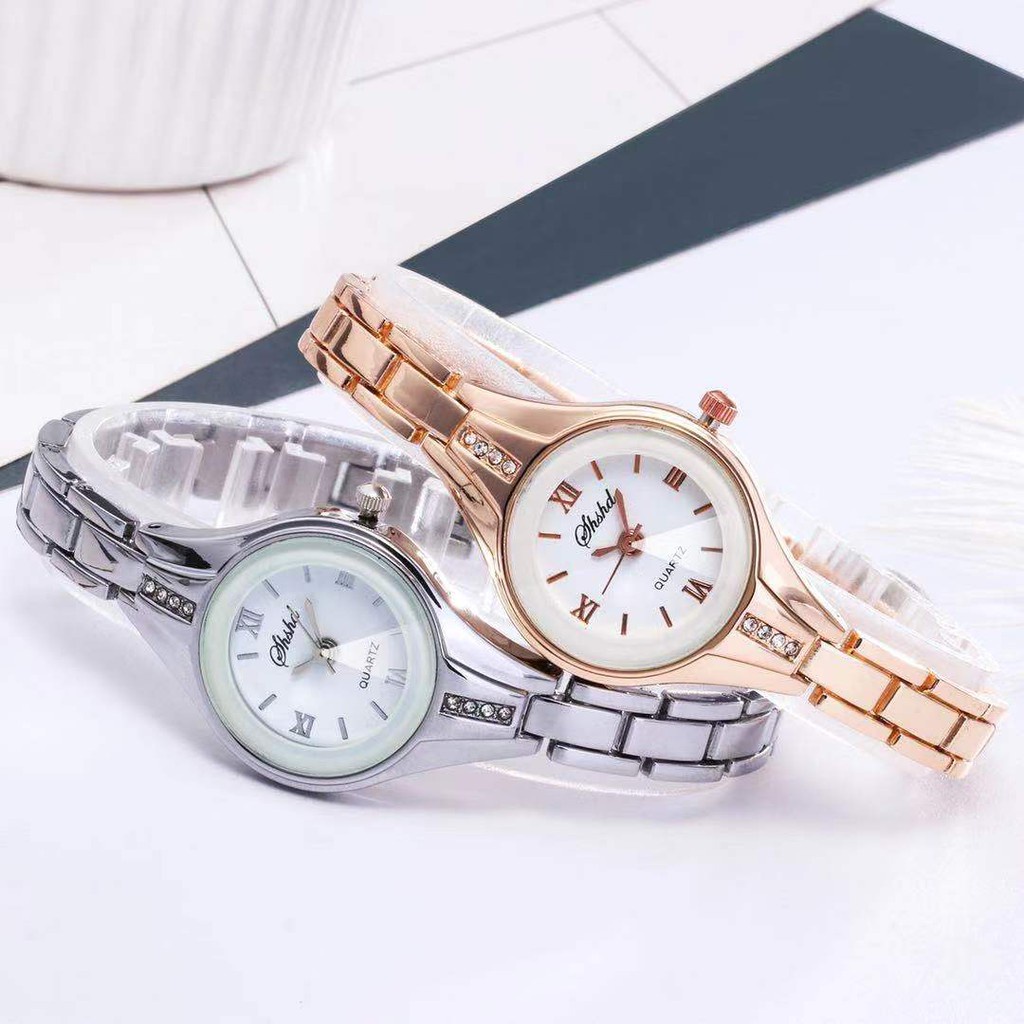 [BAYAR DITEMPAT] JAM TANGAN CEWEK GELANG/JAM QUART/JAM ARLOJI/JAM TANGAN WANITA RANTAI JAM TANGAN SIMPLE CASUAL WOMAN