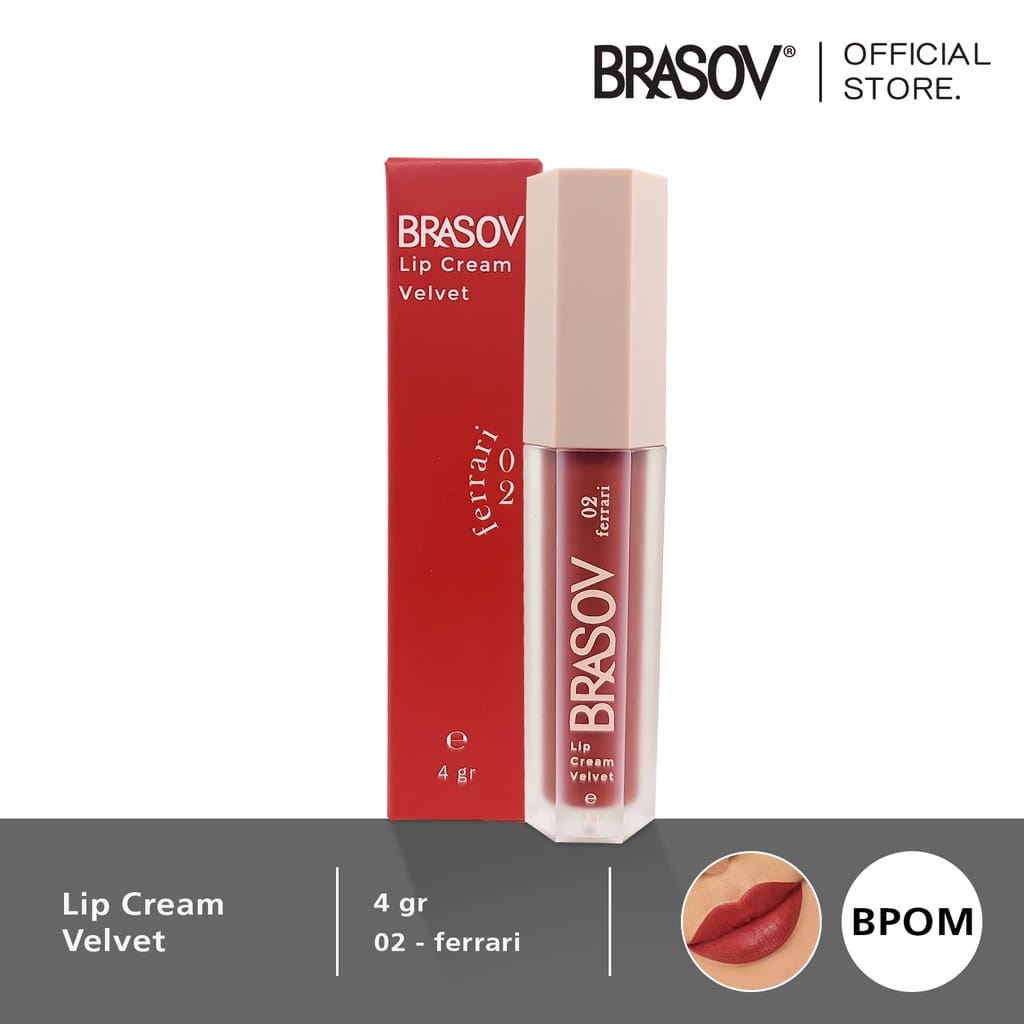 BRASOV LIP CREAM VELVET TERBARU PALING MURAH