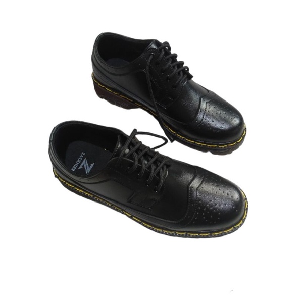 sepatu pria hitam formal low boots