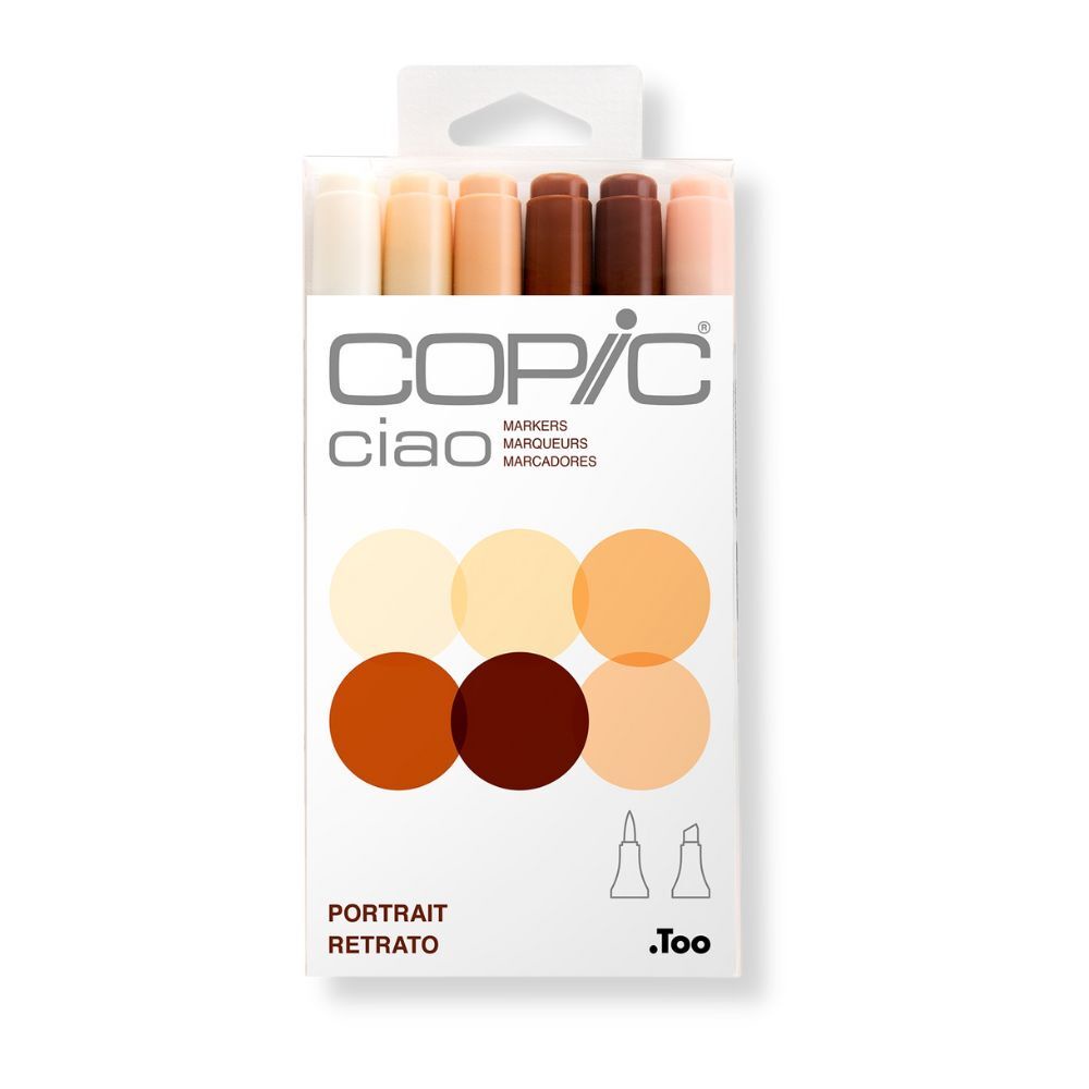 Copic Ciao Marker 6 Color Potrait Set CCM/6PT