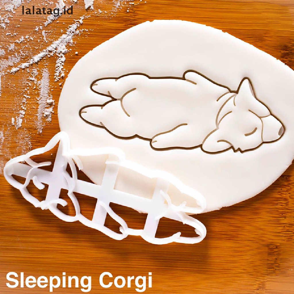 [lalatag] Cetakan Cookie Cutter Corgi Dog Shaped Biskuit Alat Kue Stempel Cookie Hewan Lucu [ID]