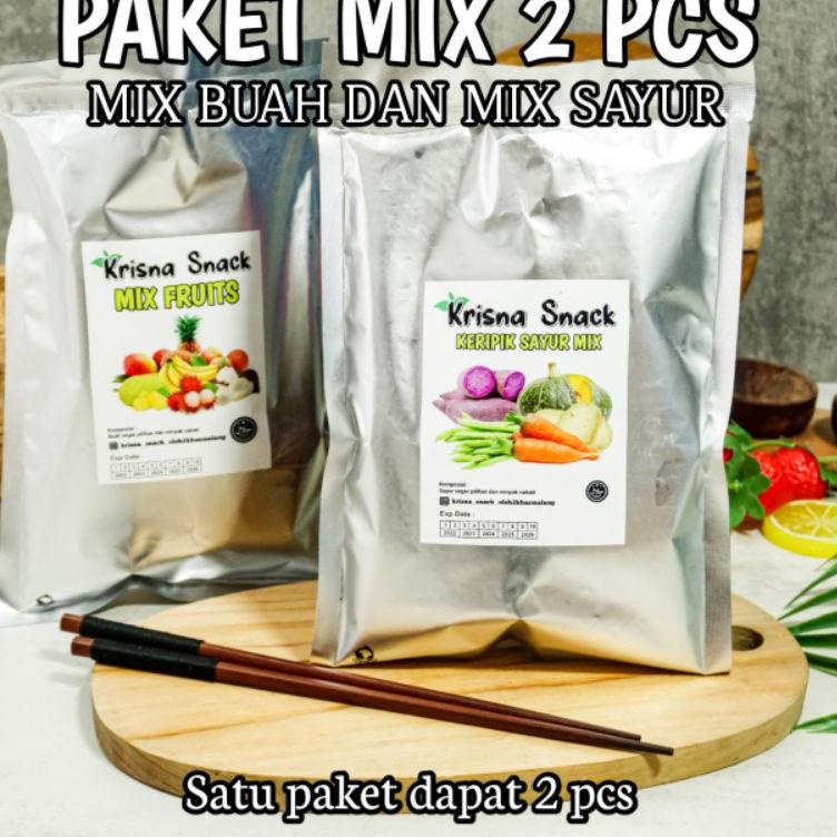 

TERLARIS L869 PAKET MIX KERIPIK 2 PCS (MIX BUAH DAN MIX SAYUR FOIL) | KERIPIK NANGKA, KERIPIK APEL, KERIPIK NANAS MADU, KERIPIK SALAK, KERIPIK PISANG, KERIPIK WORTEL, KERIPIK BUNCIS, KERIPIK LABU MADU, HONEY POTATOES, PURPLE POTATOES, KENTANG, EDAMAME ☜